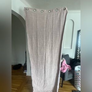 Light Pink Metallic-like Blackout Curtains - 35.5” x 83”